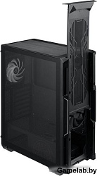 XPG STARKER BLACK (STARKER-BKCWW) (Midi-Tower, черный, TG, 120mm ARGB fan + 120mm fan)