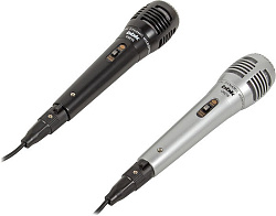 Микрофон проводной BBK CM215 2.5м черный/серебристый