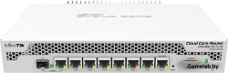 MikroTik 7x Gigabit Ethernet, 1x Combo port (SFP or Gigabit Ethernet), 9 cores x 1GHz CPU, 1GB RAM, 