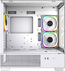 Корпус Powercase Vision Micro M3W, Tempered Glass, 3x 120mm ARGB PWM Fan, белый, mATX  (CVMMW-A3)
