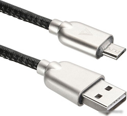 ACD Кабели USB ACD USB кабель ACD-Allure MicroUSB ; USB-A Кожа, 1м, черный (ACD-U926-M1B)