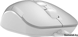 Мышь A4Tech Fstyler FM26 серебристый/белый оптическая (2000dpi) USB для ноутбука (4but)