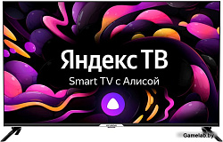 Телевизор LED Hyundai 50" H-LED50BU7003 Яндекс.ТВ Frameless черный Ultra HD 60Hz DVB-T DVB-T2 DVB-C 
