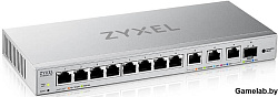 Мультигигабитный Smart L2 коммутатор Zyxel XGS1250-12, 8xGE, 3x1/2,5/5/10G, 1xSFP+, кнопка LED ECO M