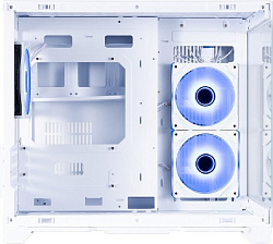 Корпус 1STPLAYER MEGAVIEW MV6-TP ARGB White / mATX / 3x120mm ARGB fans / MV6-TP-WH-2FC7R-W-1FC7-W