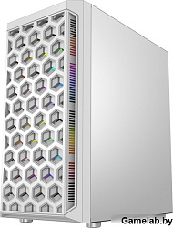 Корпус Powercase Mistral Micro T3W, Tempered Glass, Mesh, 2x 140mm + 1х 120mm 5-color fan, чёрный, m