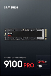SSD M.2 (PCI-E NVMe 2.0 Gen 5.0 x4) 1Tb Samsung 9100 PRO (R14800/W13400MB/s) 1year