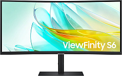 Монитор Samsung 34" ViewFinity S6 S34C650UAIXCI черный VA LED 5ms 21:9 M/M полуматовая 350cd 178гр/1