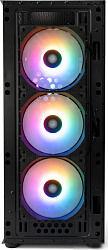 Корпус XASTRA  A403 4FRGB Black ATX/Mesh/ tempered glass / 4x120mm FRGB  fans/ A403-4FC12F