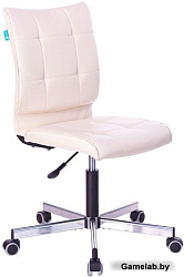 Кресло Бюрократ CH-330M бежевый Orion-10 искусственная кожа крестовина металл хром