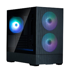 ZALMAN P30 AIR, MATX, BLACK, WINDOW, 2xCombo (3.5'' or 2.5''), 3x2.5", 1xUSB TYPE-C, 1xUSB3.0, FRONT