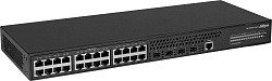 DAHUA 28-портовый управляемый коммутатор, уровень L2+Порты: 24 RJ45 10/100/1000Мбит/с, 4 SFP+ 1000Мб