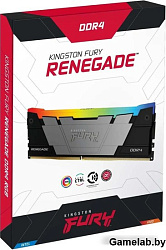 Kingston Модуль памяти Kingston 16GB DDR4 4266 FURY Renegade RGB Black XMP Non-ECC Unbuffered DIMM (