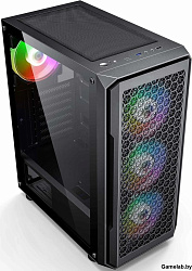 Корпус Accord 3338 черный без БП ATX 1xUSB2.0 1xUSB3.0 1xUSB3.1 audio bott PSU