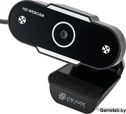 Камера Web Оклик OK-C012HD черный 1Mpix (1280x720) USB2.0 с микрофоном