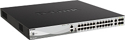 D-Link Коммутатор D-Link DGS-3130-30PS/B2A Управляемый L3 стекируемый коммутатор с 24 портами 10/100