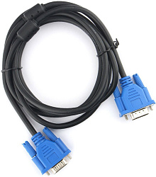 Cablexpert Кабель Cablexpert Кабель VGA Pro Cablexpert CC-PVGA-6 черный, 1.8м, 15M/15M, экран, ферри