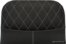 Кресло руководителя Бюрократ CH-608SL/ECO черный эко.кожа крестов. металл хром