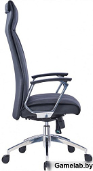 Кресло руководителя Cactus CS-LBK-BARSELONA кожа крестов. алюминий