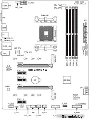 Материнская плата AMD B550 SAM4 ATX B550 GAMING X V2 GIGABYTE