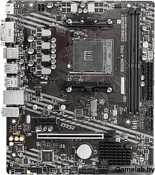 MB MSI B550M-A PRO Soc-AM4 (B550) PCI-E 4.0x16 PCI-Ex1 Ultra M.2 2xDDR4 4600MHz+ HDMI+DVI-D mATX RTL