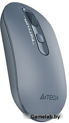 Мышь A4 Fstyler FG20 пепельный/синий оптическая (2000dpi) беспроводная USB для ноутбука (4but)