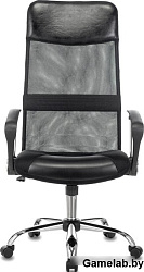 Кресло руководителя Бюрократ CH-600SL черный искусст.кожа/сетка/ткань крестовина металл хром