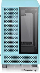 Корпус Thermaltake The Tower 100 Turquoise черный без БП miniITX 1x120mm 3x140mm 2xUSB3.0 audio bott