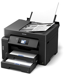 МФУ струйный Epson M15140 (C11CJ41404/ C11CJ41402) A3+ Duplex Net WiFi USB черный