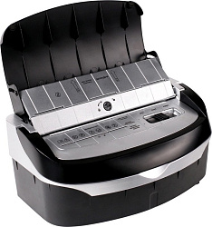 Шредер Buro Home BU-S700AF черный с автоподачей (секр.P-4) фрагменты 50лист. 14лтр. пл.карты