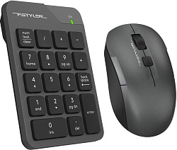 Числовой блок + мышь A4Tech Fstyler FG1600C Air клав:серый мышь:серый USB беспроводная slim (FG1600C