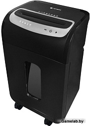 Шредер ГЕЛЕОС УМ35-5, (DIN P-5), фрагмент 1,9х14мм, 24-27 лист (70г/м2), CD/пл.карты/скрепки/скобы, 