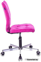 Кресло Бюрократ CH-330M/LT-15 без подлокотников малиновый крестовина металл