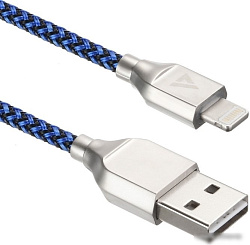 ACD Кабели USB ACD USB кабель ACD-Titan Lightning ; USB-A Нейлон, 1м, сине-черный (ACD-U927-P5L)