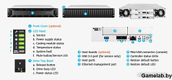 EonStor GS 3000T 2U/24bay U.2 NVMe AFA,unified,dual controller,4xSFP28,4x host board,6x8GB,2x(PSU+FA