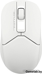 Мышь A4Tech Fstyler FB12 белый оптическая (1200dpi) беспроводная BT/Radio USB (3but)