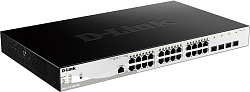 D-Link DGS-1210-28MP/ME/B2A, PROJ L2 Managed Switch with  24 10/100/1000Base-T ports and 4 1000Base-