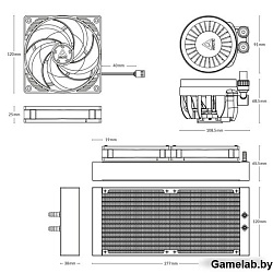 Arctic Cooling Жидкостная система охлаждения Arctic Cooling Liquid Freezer III-240 A-RGB White Multi