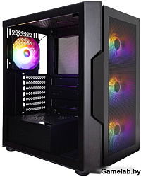 Корпус 1STPLAYER TRILOBITE T7-P Black / ATX / 4x120mm LED fans / T7-P-BK-4F1
