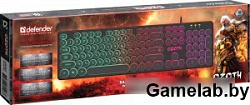 Клавиатура USB OZOTH GK-106 BLACK RU 45106 DEFENDER