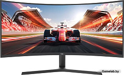 Aiwa 34" AIWA MP340G-Y Black (VA, 3440x1440, 2xHDMI+2xDP, 1 ms, 178°/178°, 250 cd/m, 4000:1, 165Hz, 