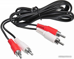Кабель соединительный аудио Buro 2хRCA (m)/2хRCA (m) 3м. черный (BAAC024-3)