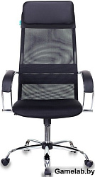 Кресло руководителя Бюрократ CH-608SL черный TW-01 TW-11 искусст.кожа/ткань с подголов. крестовина м