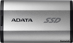Накопитель SSD A-Data USB-C 4TB SD810-4000G-CSG SD810 1.8" серый