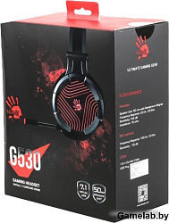 Наушники с микрофоном A4 G530 черный/серый 1.8м мониторы оголовье