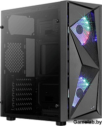 Корпус Aerocool Glider Cosmo-G-BK-v1 черный без БП ATX 7x120mm 2xUSB2.0 1xUSB3.0 audio bott PSU