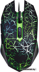 Мышь Оклик 896G черный оптическая (12800dpi) USB для ноутбука (6but)