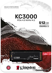Накопитель SSD Kingston PCI-E 4.0 x4 512Gb SKC3000S/512G KC3000 M.2 2280
