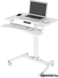 Стол для ноутбука Cactus VM-FDE103 столешница МДФ белый 91.5x56x123см (CS-FDE103WWT)