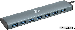 Разветвитель USB-C Digma HUB-7U3.0-UC-G 7порт. серый